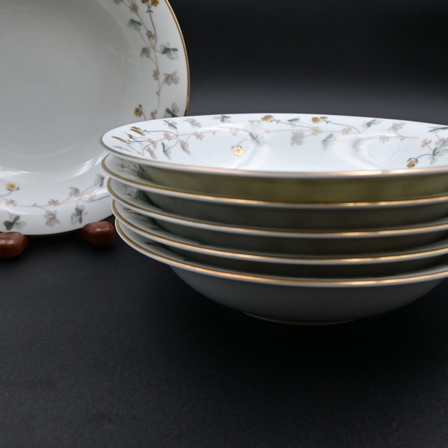 Noritake China Clovis Pattern #5855 7.5" Bowl Set Of 6
