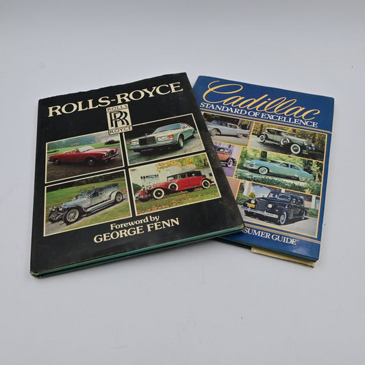 Rolls-Royce & Cadillac Standard Of Excellence Hardback Book Bundle