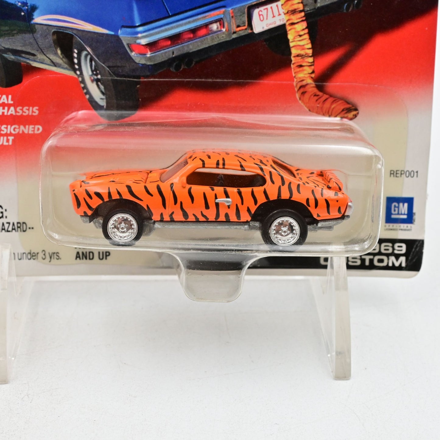 Johnny Lightning Pontiac GTO 1969 Custom Tiger Stripped Paint 1:64 Diecast