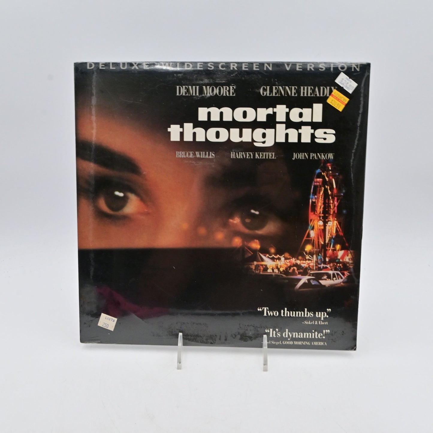 Vintage 1991 Mortal Thoughts LaserDisc Deluxe Widescreen Version