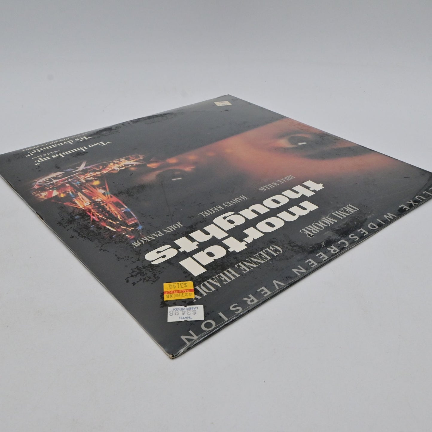 Vintage 1991 Mortal Thoughts LaserDisc Deluxe Widescreen Version