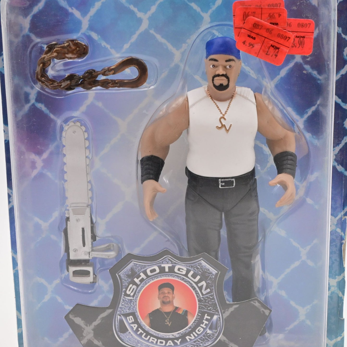Vintage 1998 WWF Savio Vega Shotgun Saturday Night Wrestling Jakks Pacific