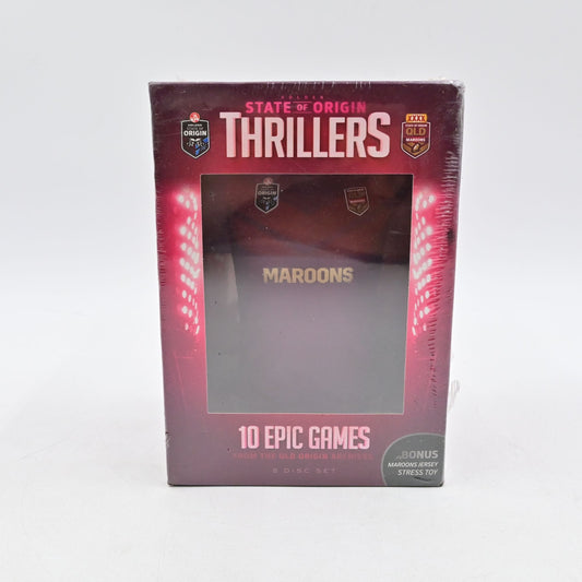NRL State Of Origin - Thrillers - Queensland Maroons DVD, 2015, 5-Disc Set