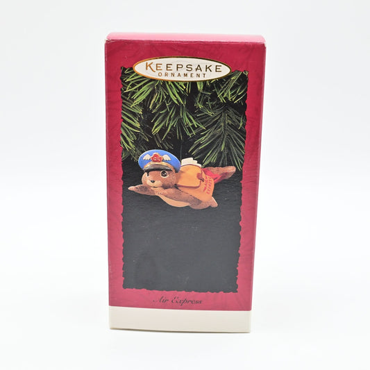 Vintage 1995 Hallmark Keepsake Ornament Air Express Squirrel