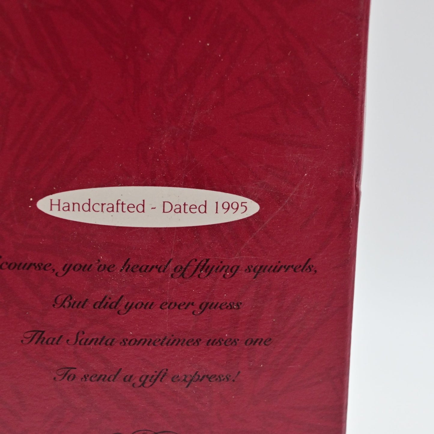 Vintage 1995 Hallmark Keepsake Ornament Air Express Squirrel