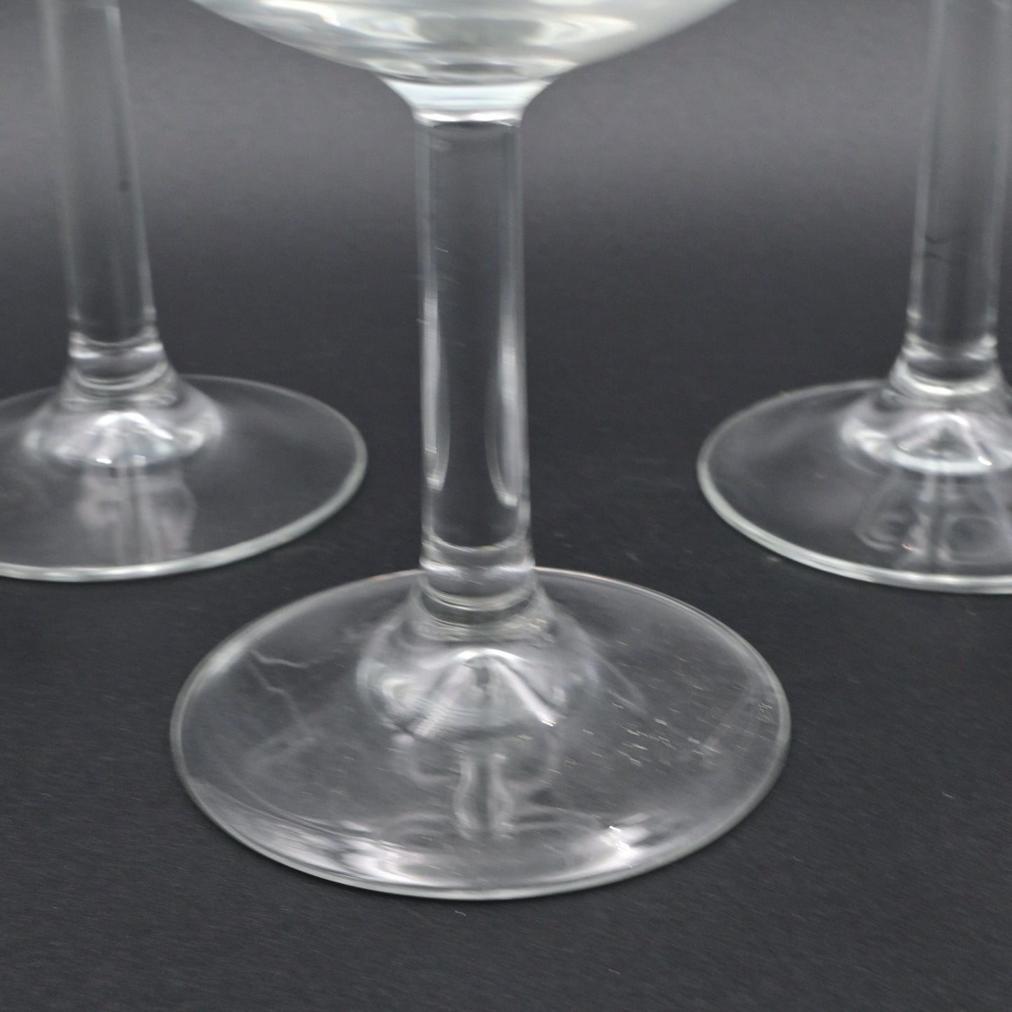 Luminare France Wine Glasses Clear Crystal Stemmed Set Of 5