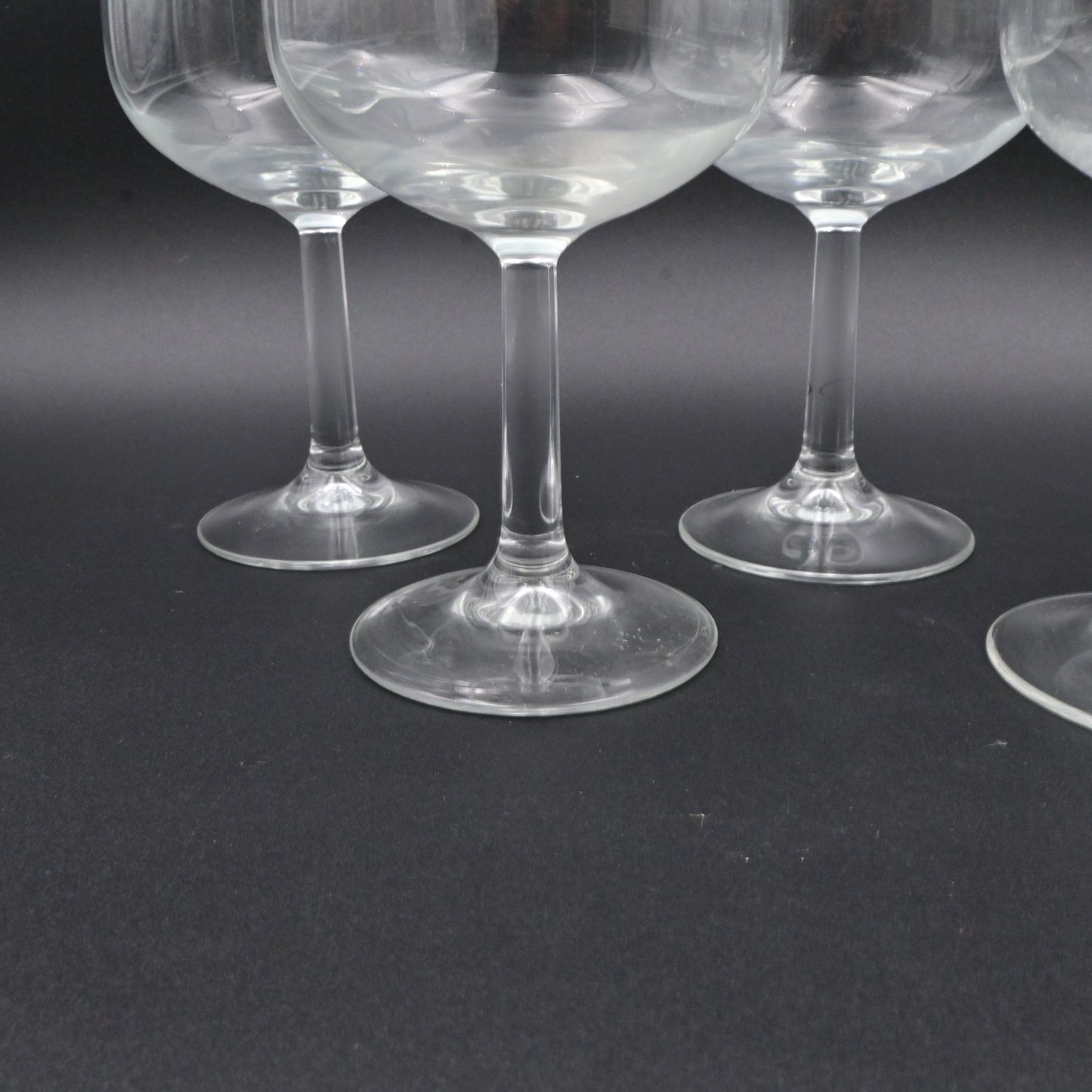 Luminare France Wine Glasses Clear Crystal Stemmed Set Of 5