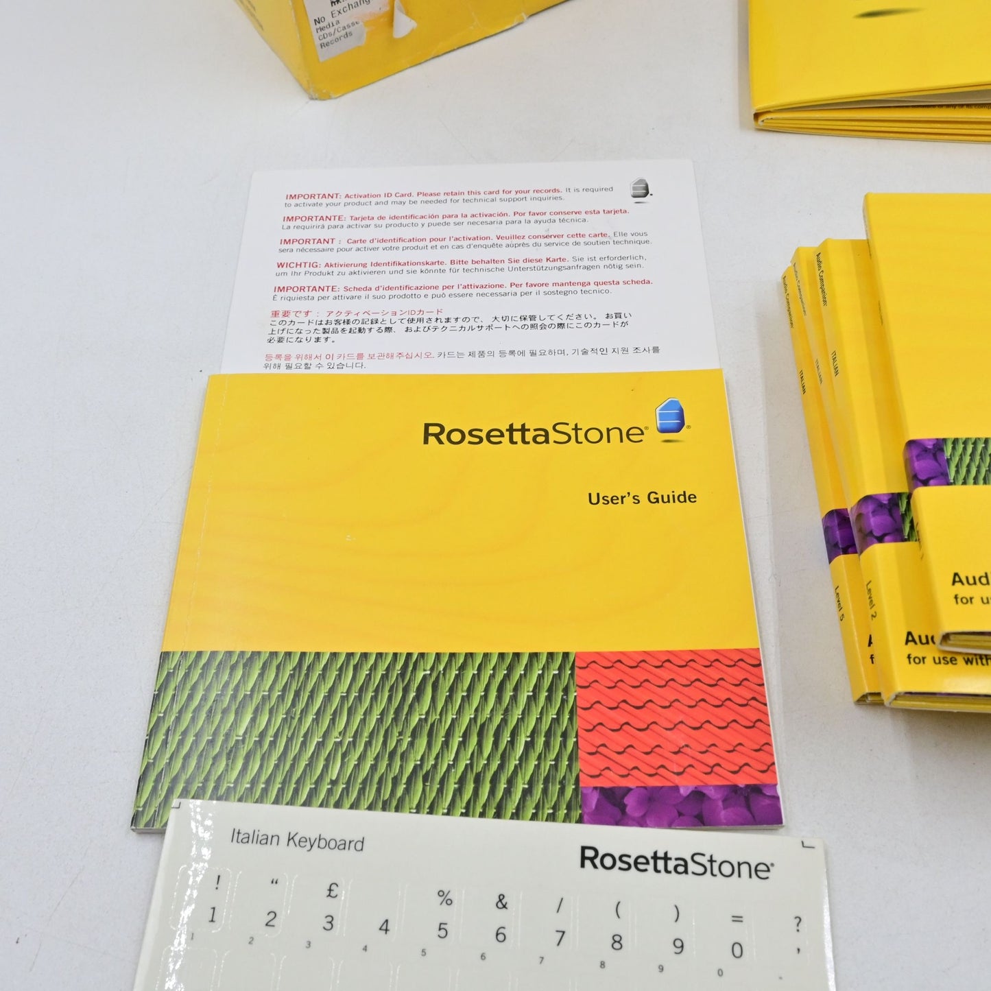 Rosetta Stone Italiano Version 4 Level 1-5 1, 2, 3, 4, 5 Learn Italian