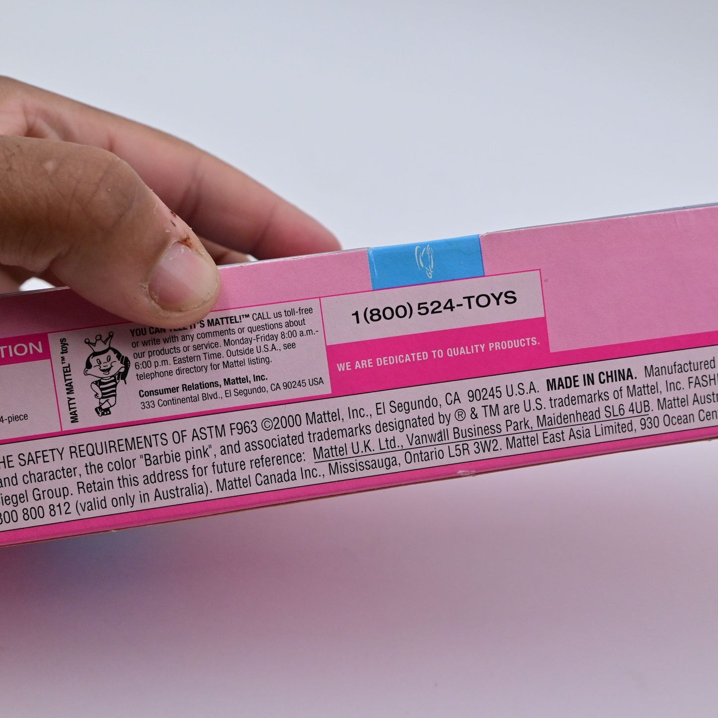 Vintage 2000 Barbie Fashion Avenue Time For Tea Doll In Red Dress & Tea Set