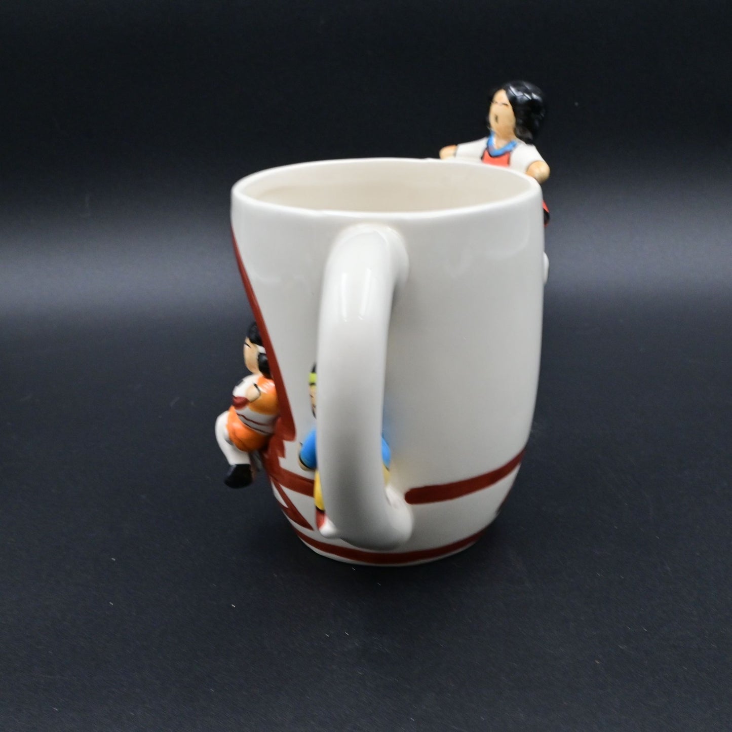 2014 Storyteller Pottery Mug Coffee Cup 3D People