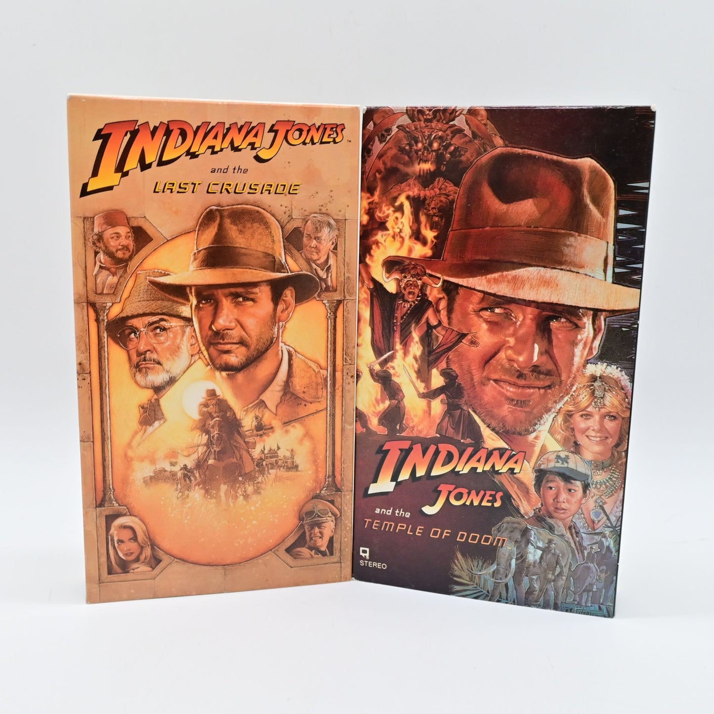 Indiana Jones & The Last Crusade And The Temple Of Doom VHS Lot
