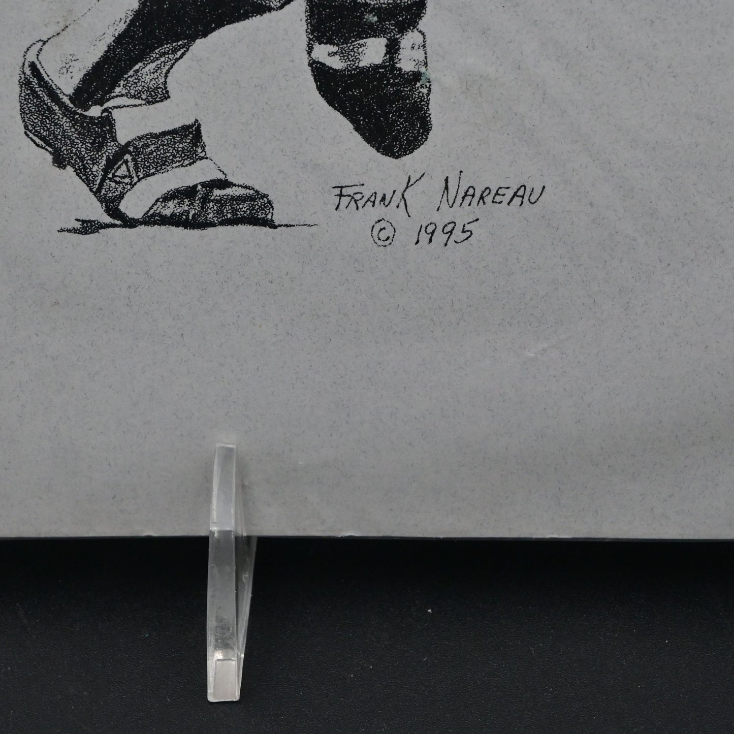 Boston Red Sox Carl Yastrzemski Print Frank Nareau Baseball Art Vintage 1995