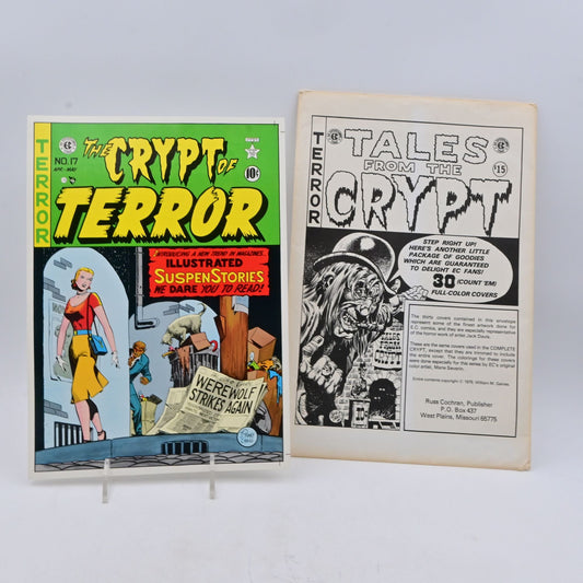 The Crypt Of Terror & Tales From The Crypt Cover Art Print Reprints