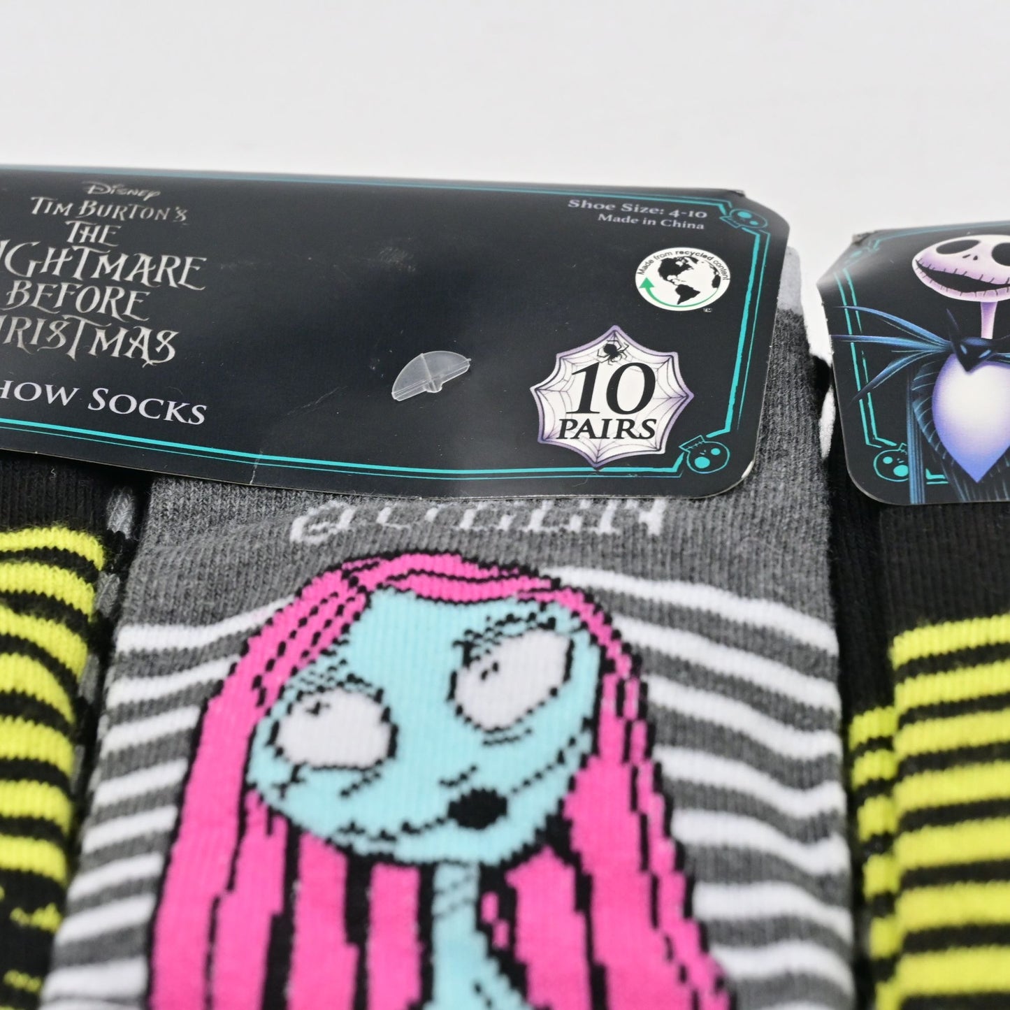 Disney The Nightmare Before Christmas No-Show Socks 20 Pairs NWT Size 4-10