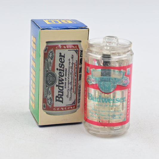 Budweiser Beer Can Lighter W/ Original Box See Through