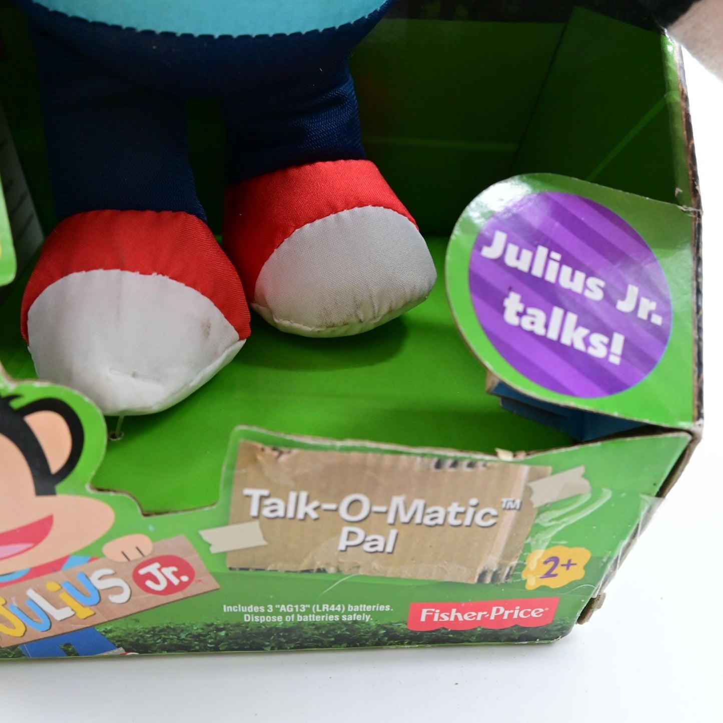Fisher-Price Julius Jr. Talk-o-Matic Pal Plush Monkey Nick Jr. - Damaged