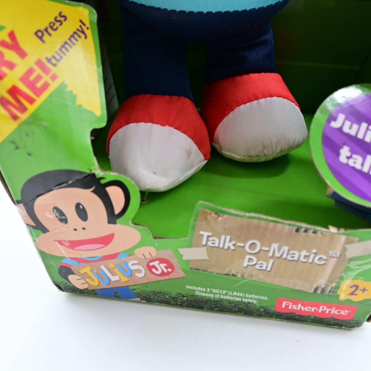 Fisher-Price Julius Jr. Talk-o-Matic Pal Plush Monkey Nick Jr. - Damaged