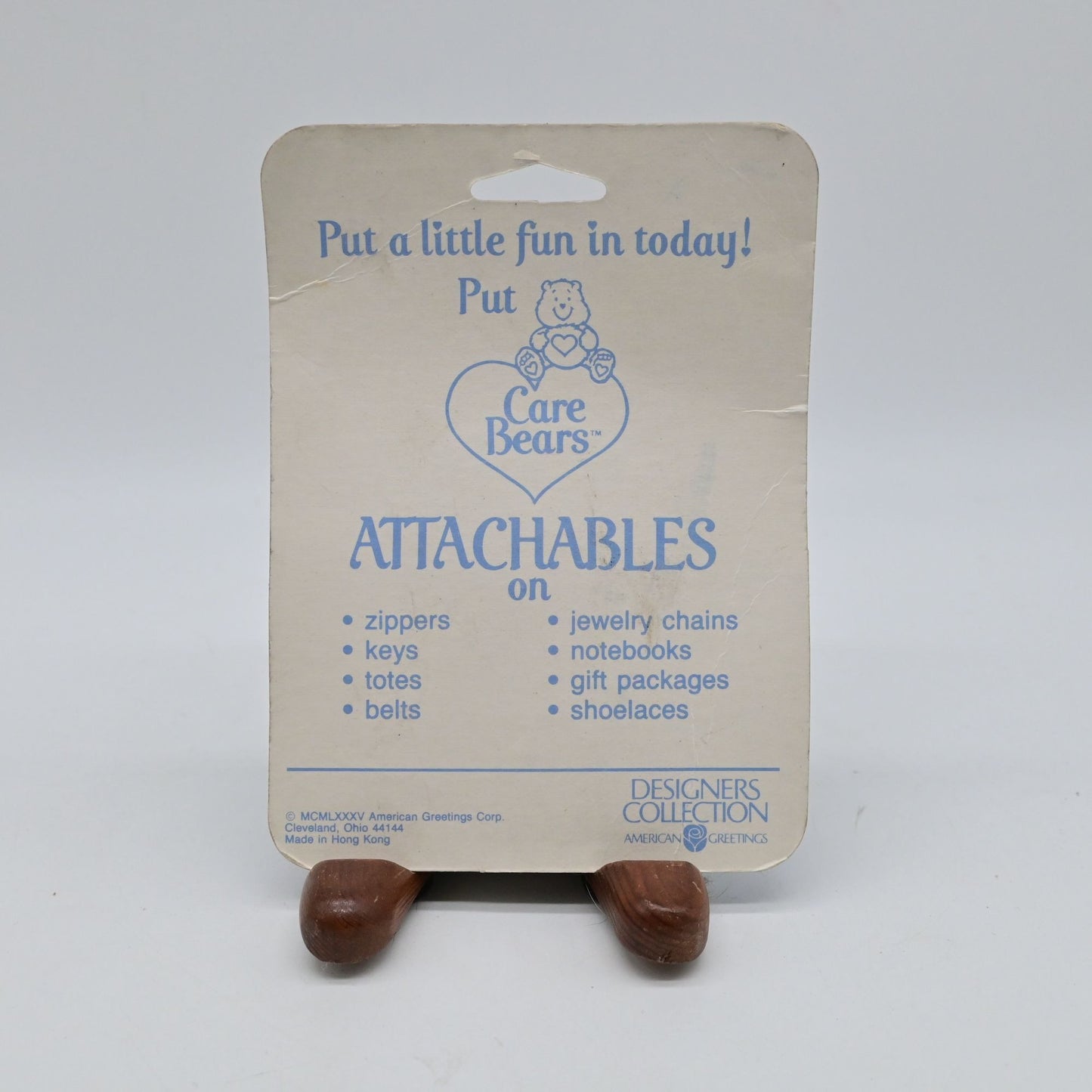 Care Bears Attachable Wish Bear American Greetings Vintage Keychain