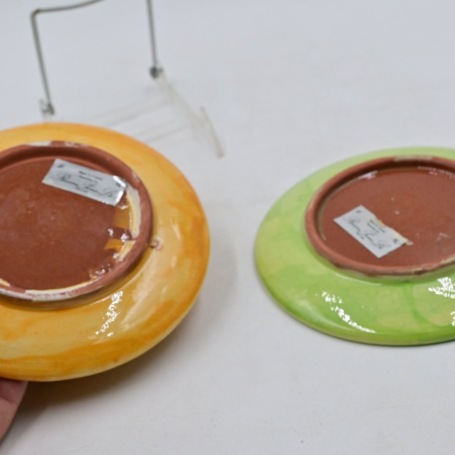 Romancing Provence Douce 10 3/4" Dinner Plates Green & Yellow Bundle Of 4