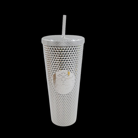 Disney Parks Disney100 Platinum Bling Studded Starbucks Tumbler Mickey Mouse