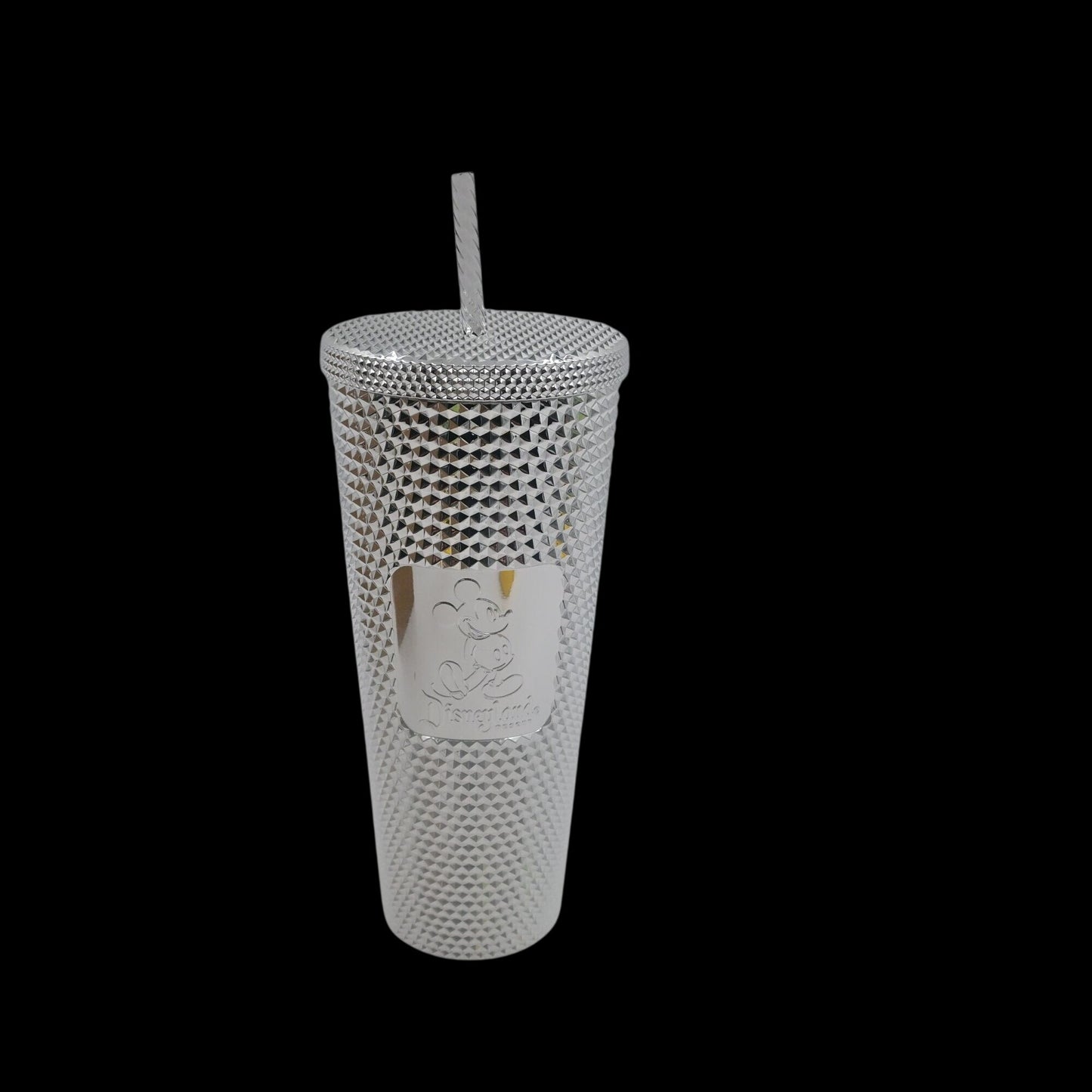 Disney Parks Disney100 Platinum Bling Studded Starbucks Tumbler Mickey Mouse