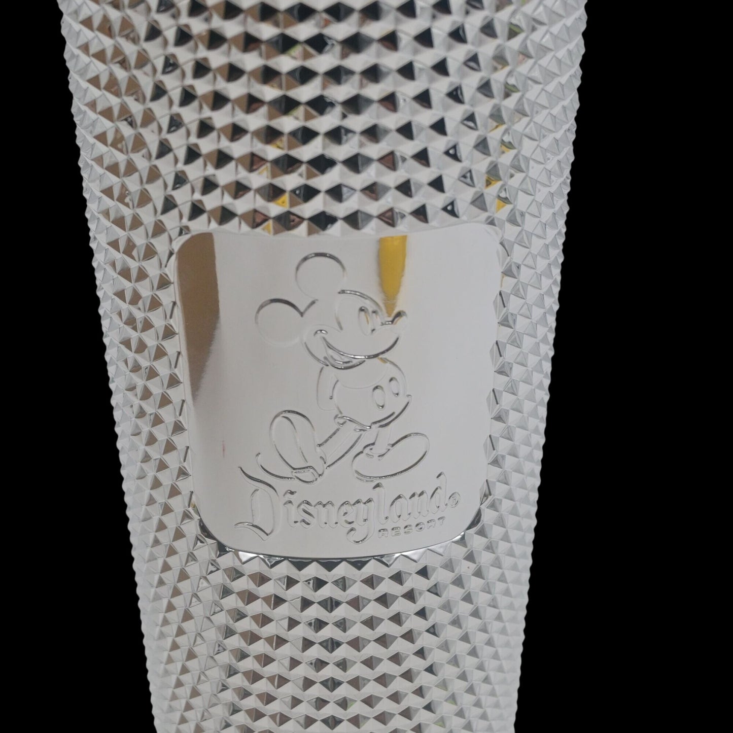 Disney Parks Disney100 Platinum Bling Studded Starbucks Tumbler Mickey Mouse