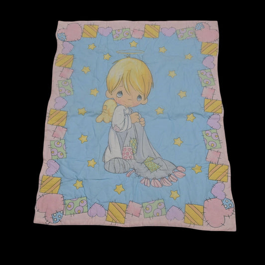 Precious Moments Nursery Baby Blanket Angel Hand Made