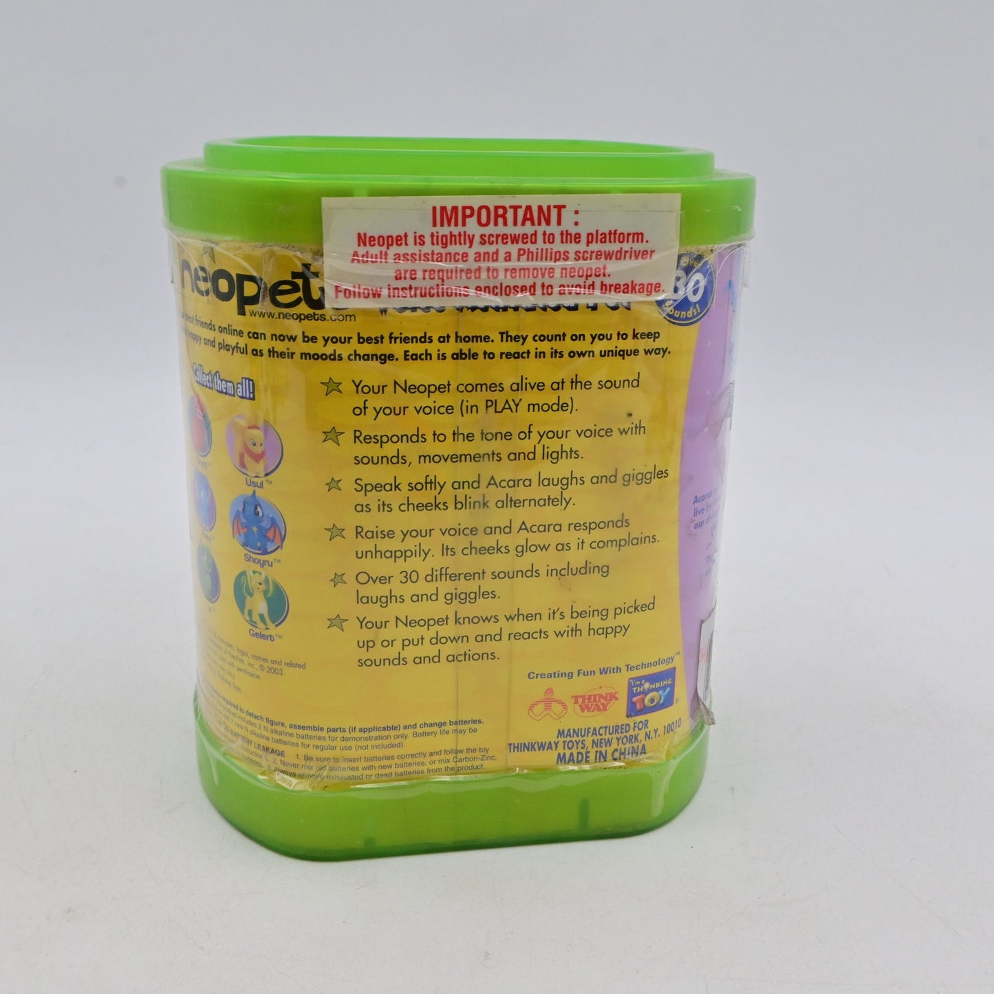 Neopets Voice Activated Acara Interactive Toy By Thinkway Toys