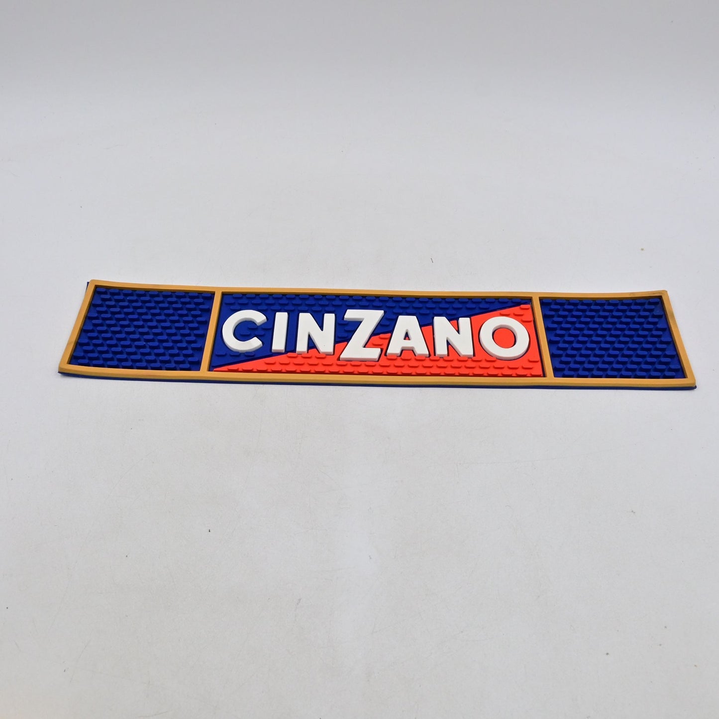 Cinzano Bar Rail Drip Mat Rubber Spill Runner