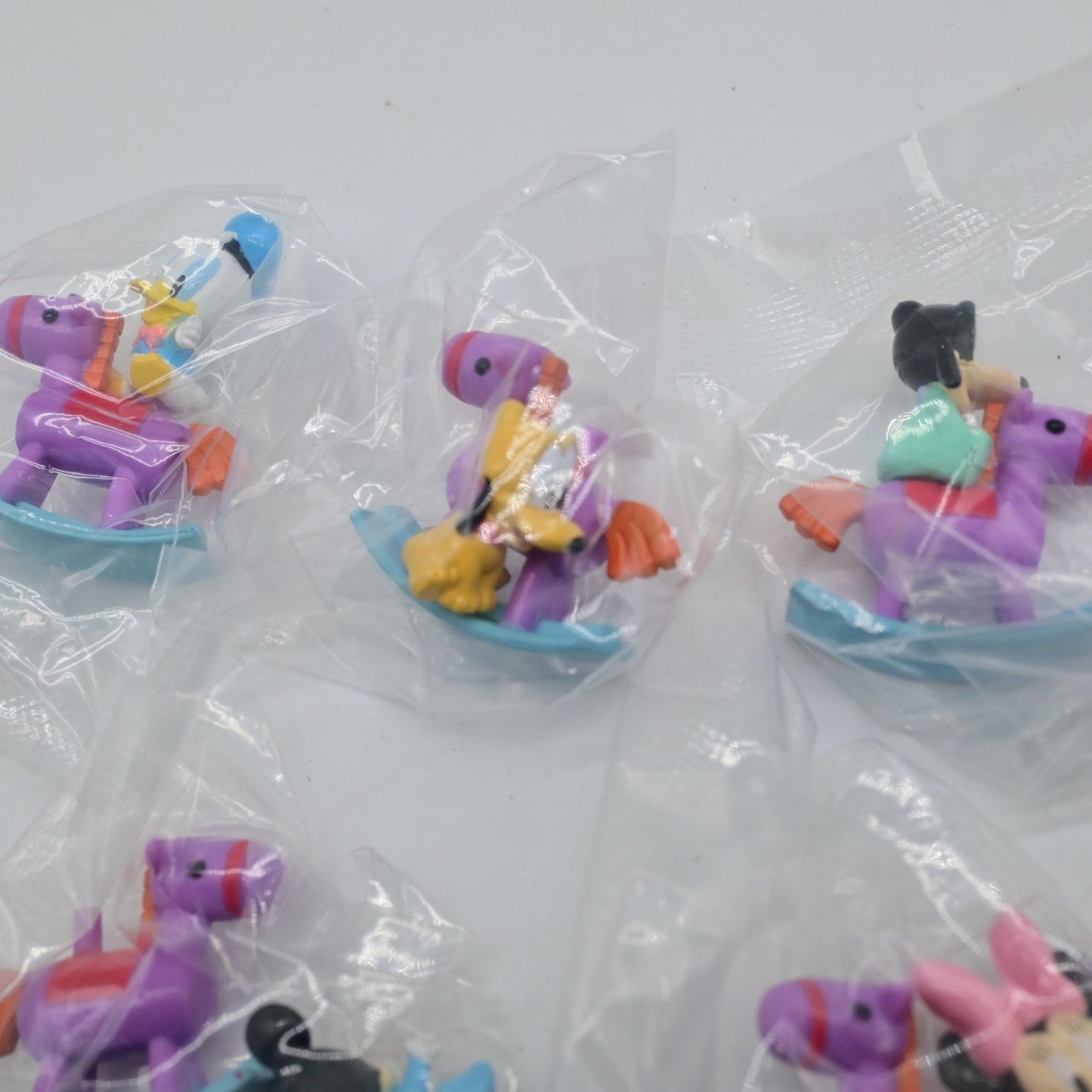 Tomy Disney Mickey & Friends Rocking Horse Toy Miniature Figures Set Of 5