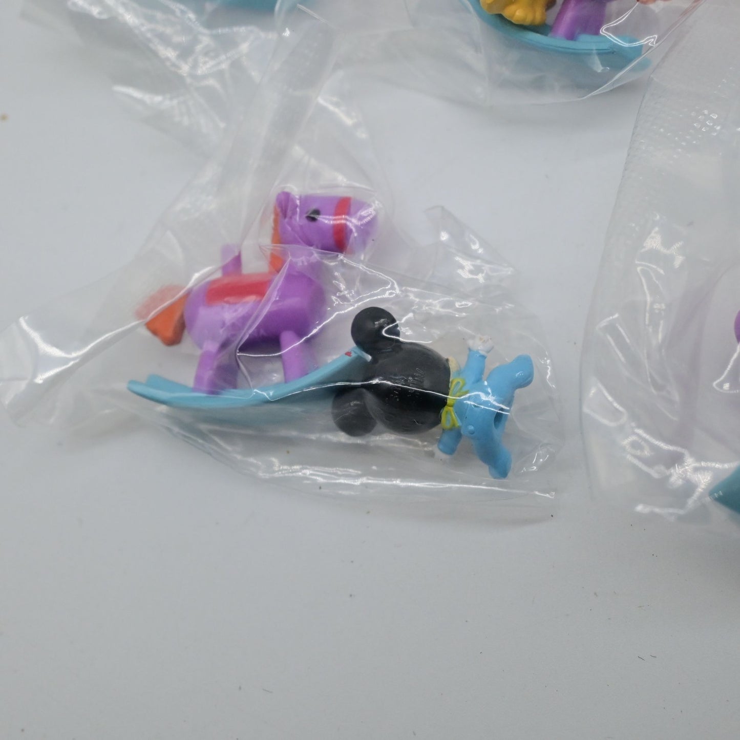 Tomy Disney Mickey & Friends Rocking Horse Toy Miniature Figures Set Of 5