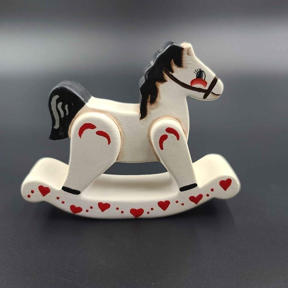 Vintage Ceramic Rocking Horse Figure