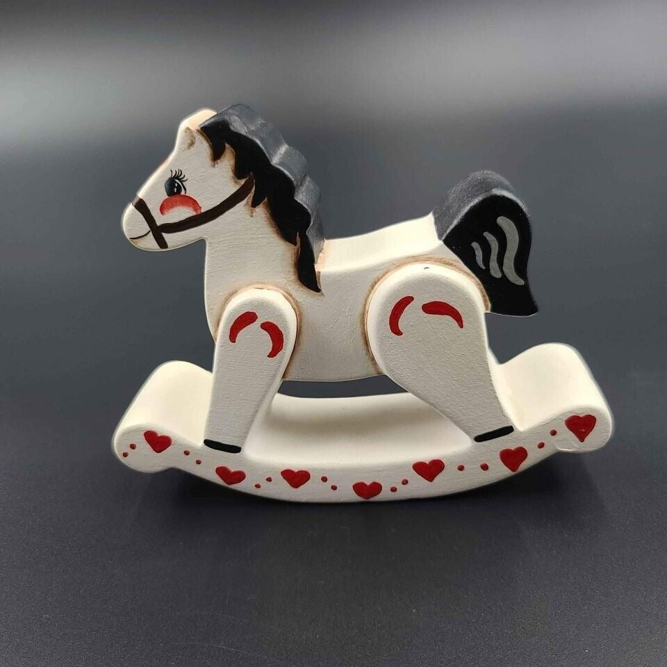 Vintage Ceramic Rocking Horse Figure