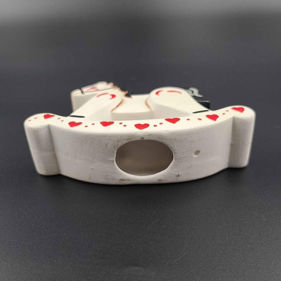 Vintage Ceramic Rocking Horse Figure