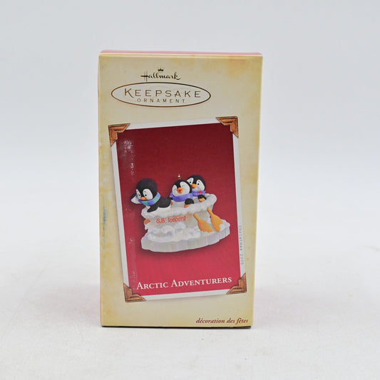 Hallmark Keepsake Arctic Adventures Iceberg Penguins Christmas Ornament 2005