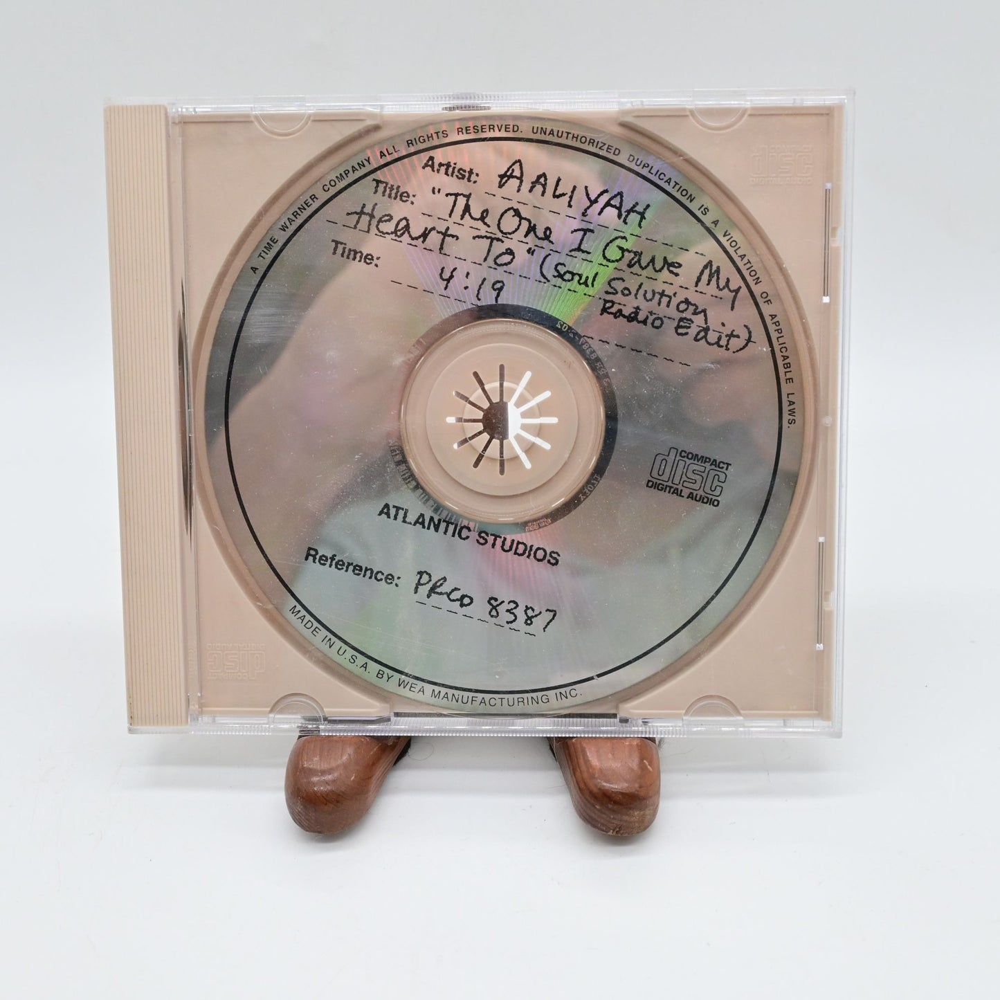 Aaliyah The One I Gave My Heart To Promotional CD