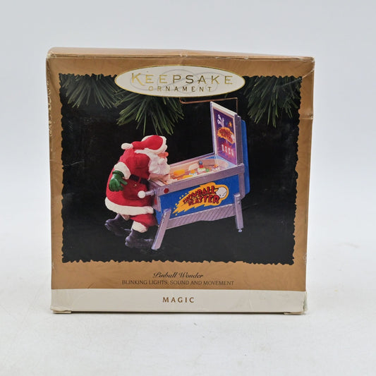 Hallmark Keepsake Pinball Wonder Santa Pinball Machine Christmas Ornament