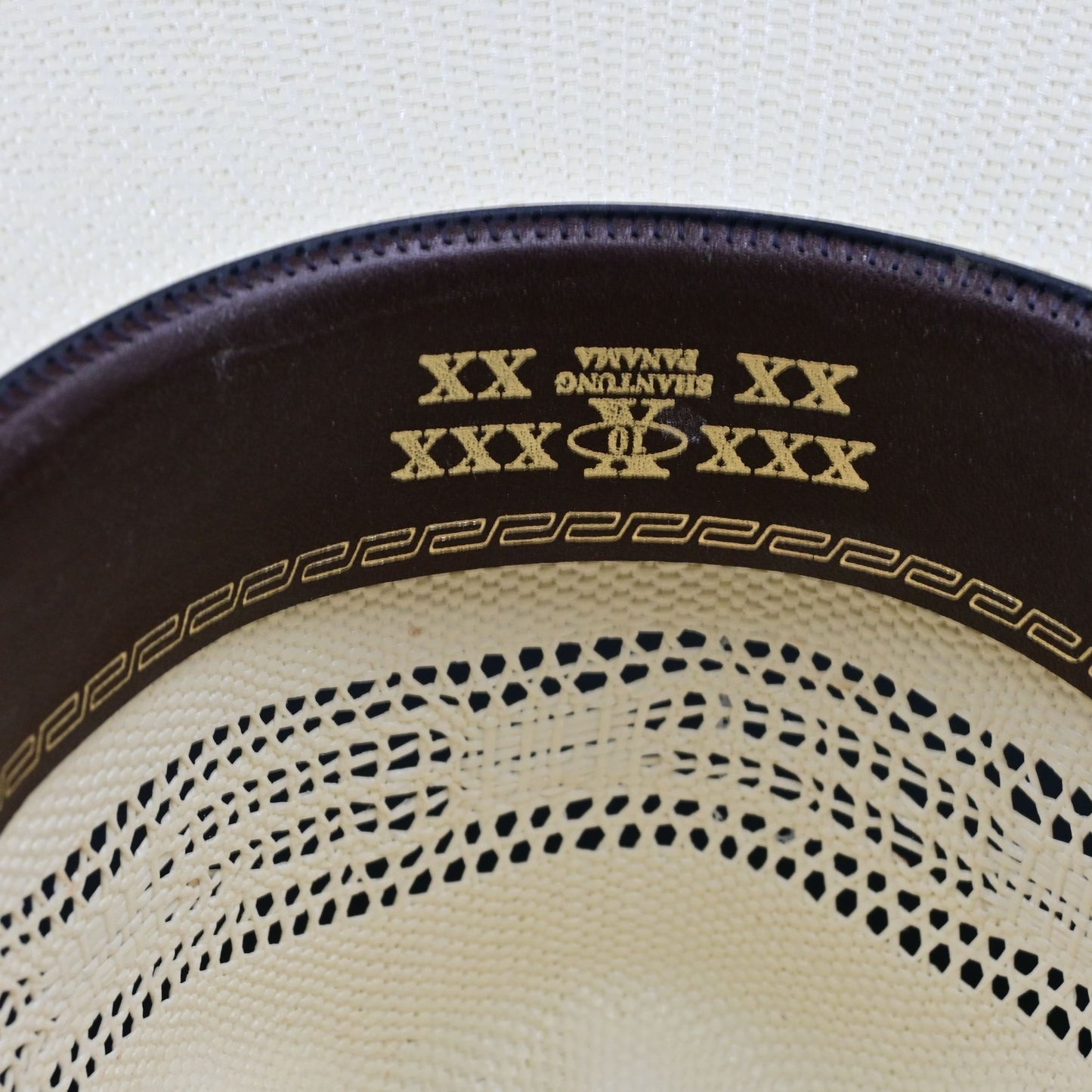 Wrangler Hat Cowboy Fitted Mens 6 7/8 Straw Western Beaded Band