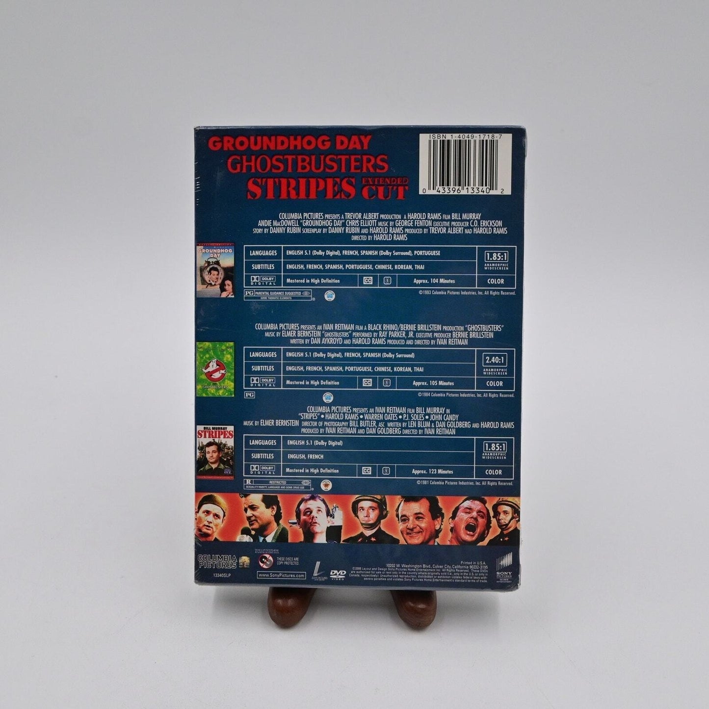 Bill Murray Collection Ghostbusters/Stripes/Groundhog Day DVD Set Sealed
