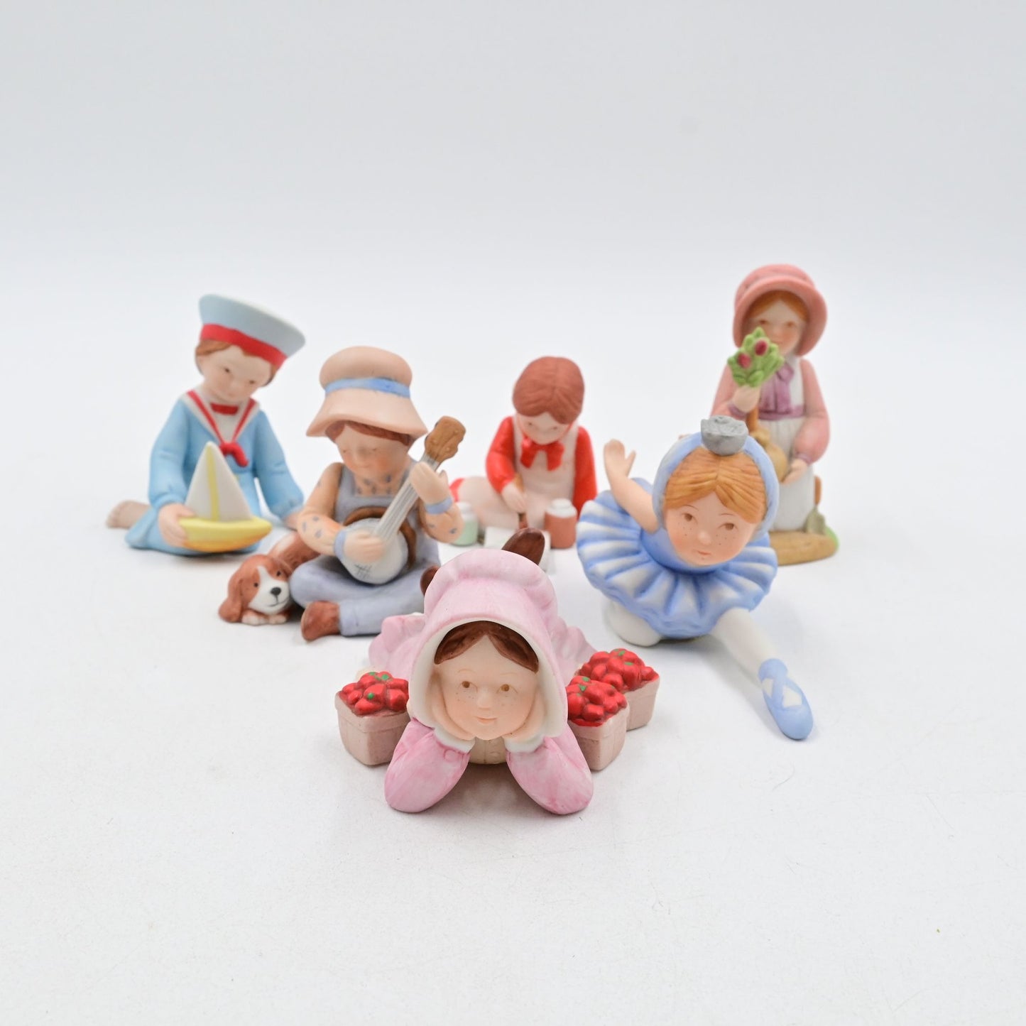 Holly Hobbie American Greetings Miniature Figure Bundle Of 6
