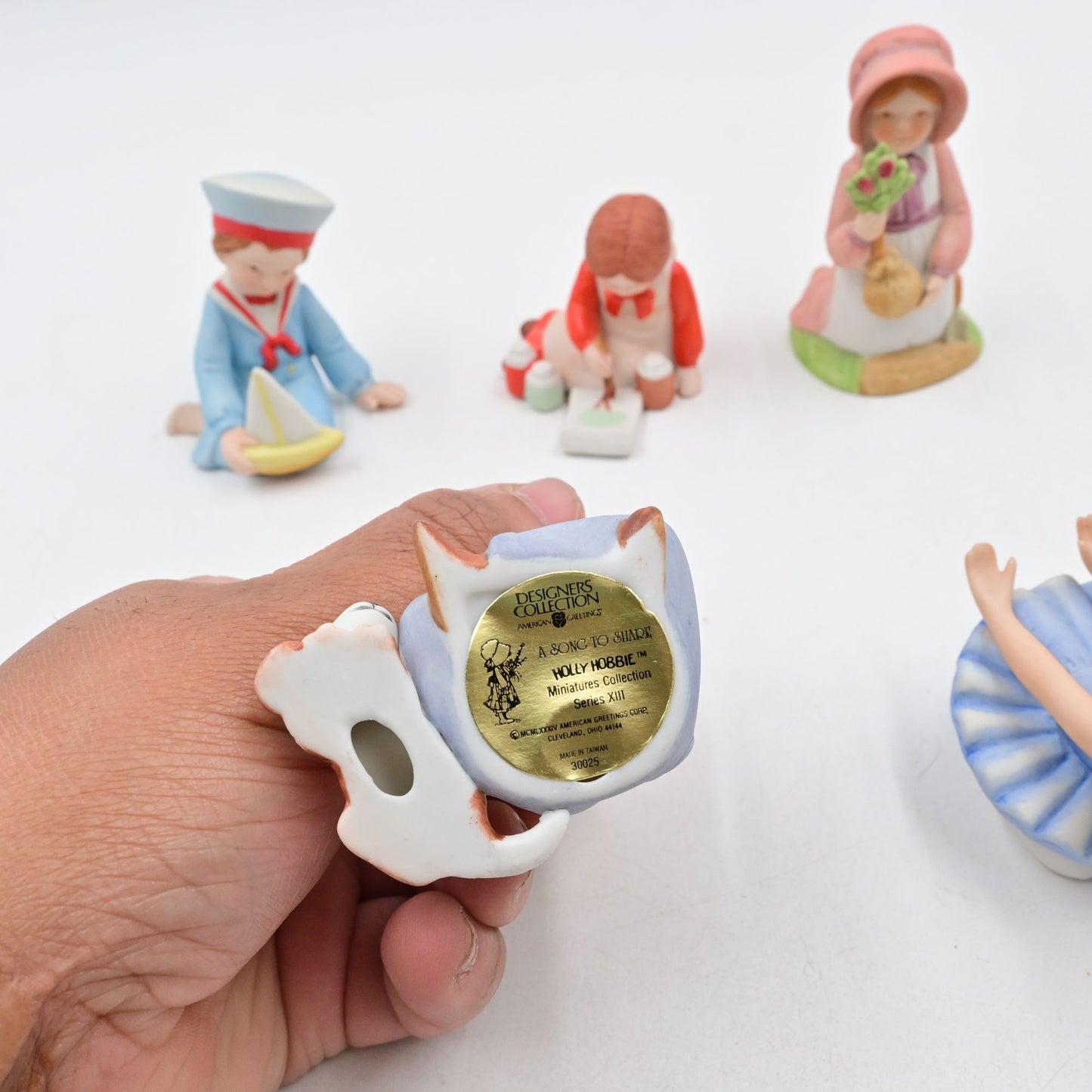 Holly Hobbie American Greetings Miniature Figure Bundle Of 6