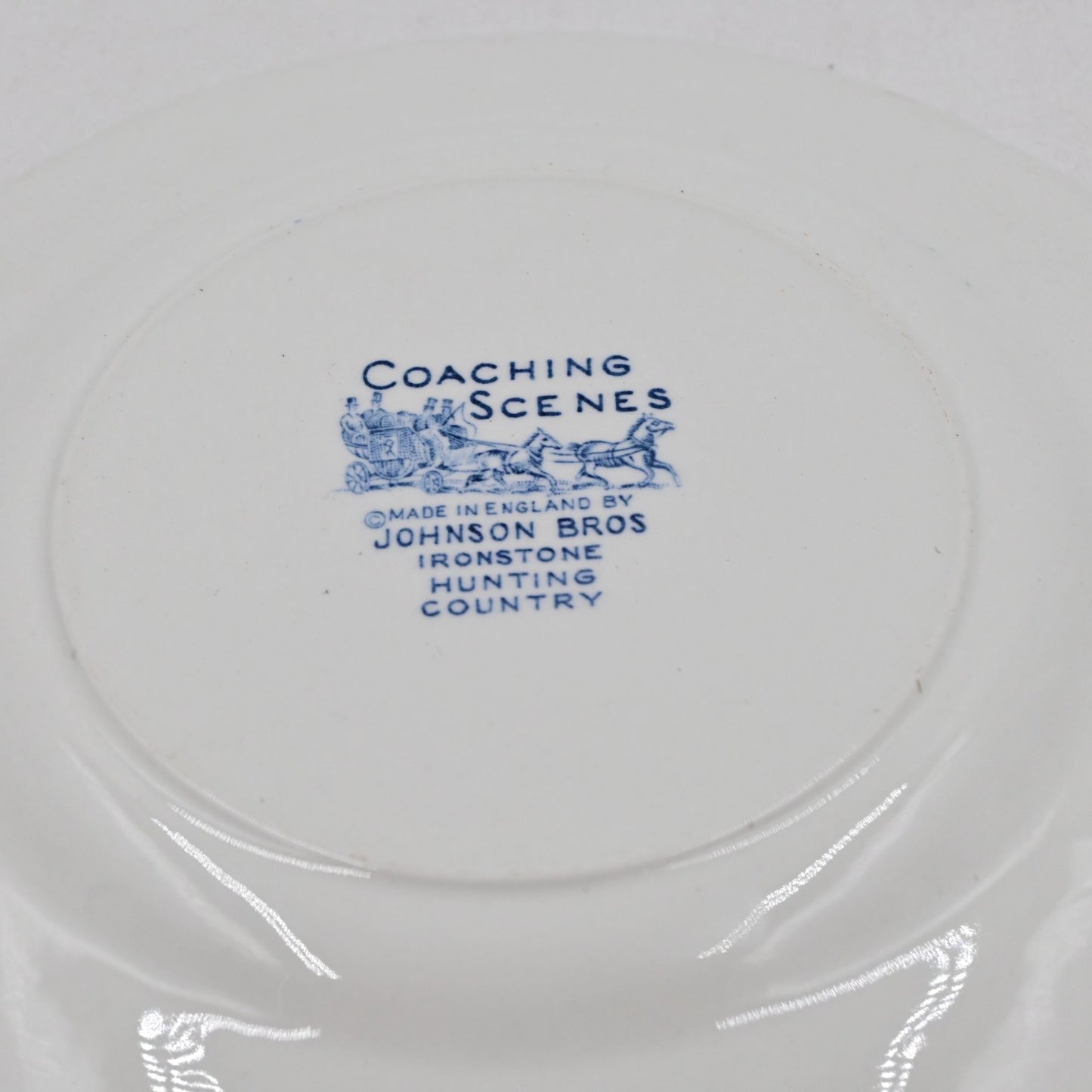 Johnson Bros Coaching Scenes Teacup & Saucer Single Replacement