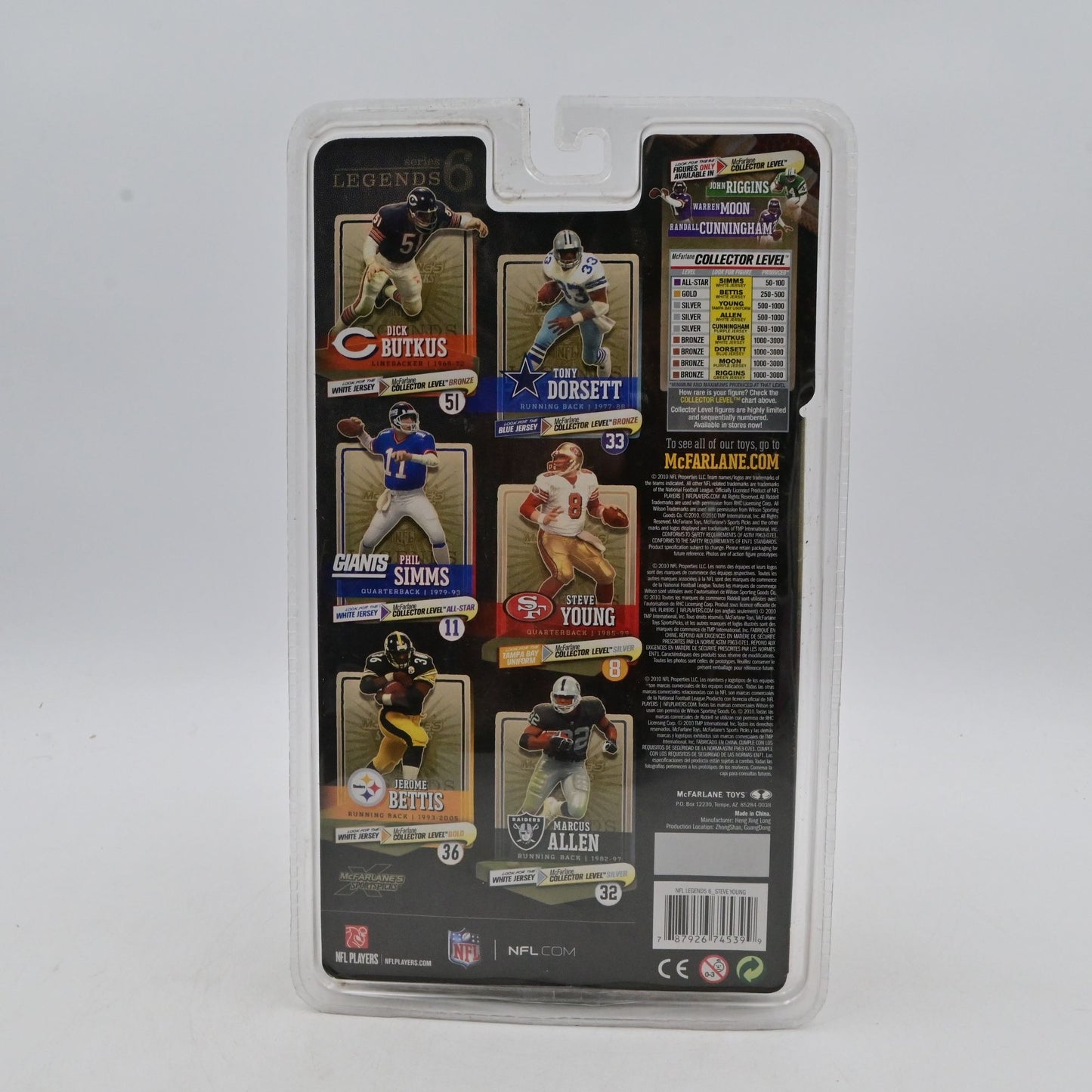 Mcfarlane Sports NFL Legends Steve Young Action Figure McFarlane Series 6