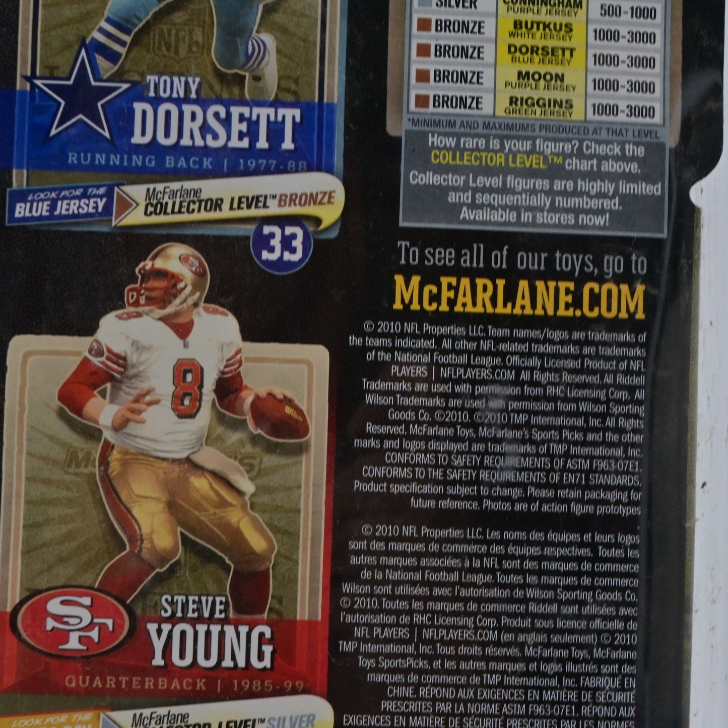 Mcfarlane Sports NFL Legends Steve Young Action Figure McFarlane Series 6