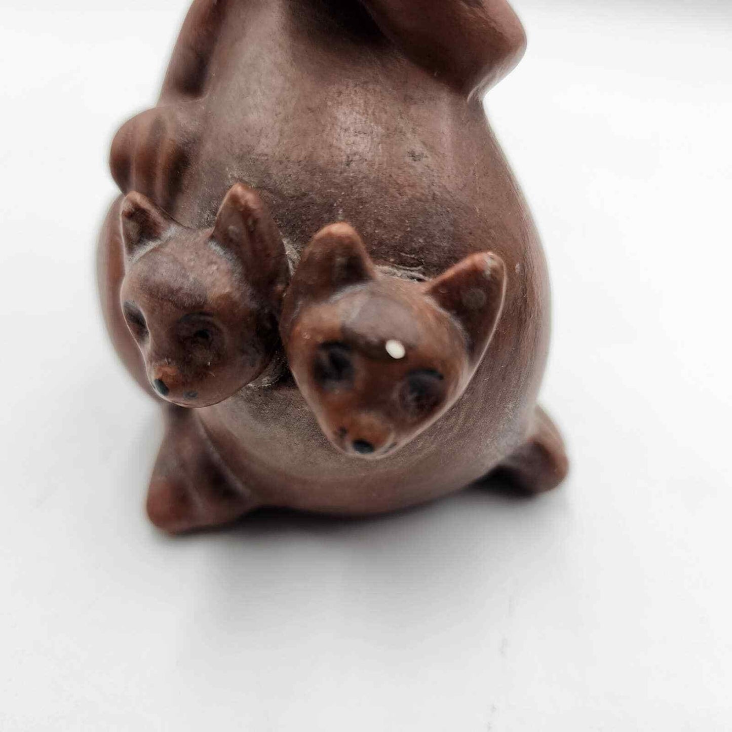 Vintage Kangaroo With Joey Figurine