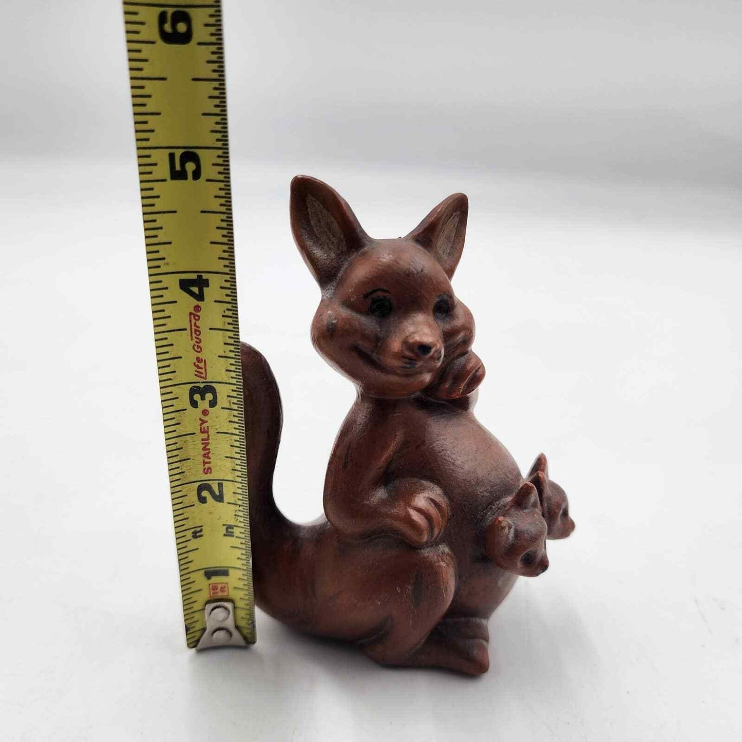 Vintage Kangaroo With Joey Figurine