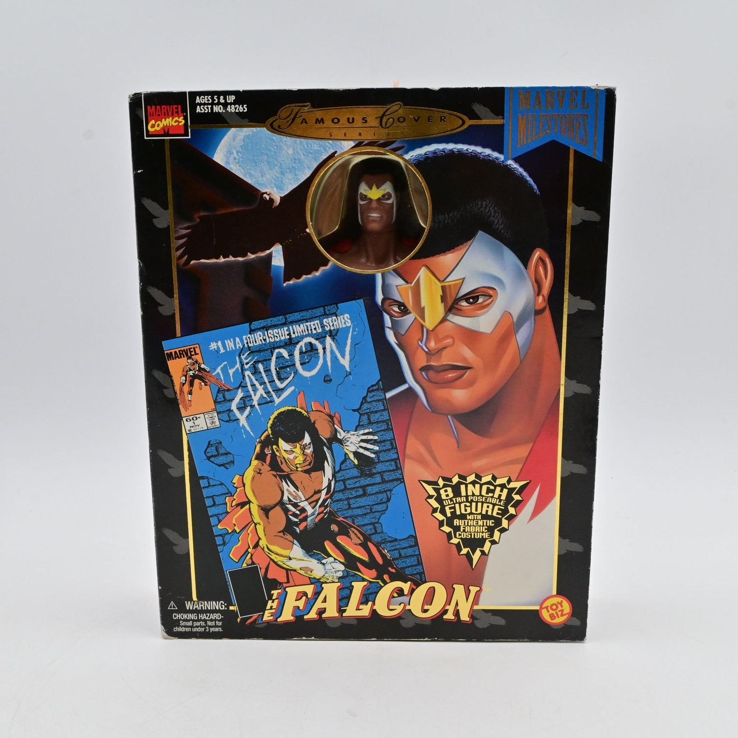 Vintage 1998 Marvel Famous Covers Falcon 8" Action Figure Toy Biz