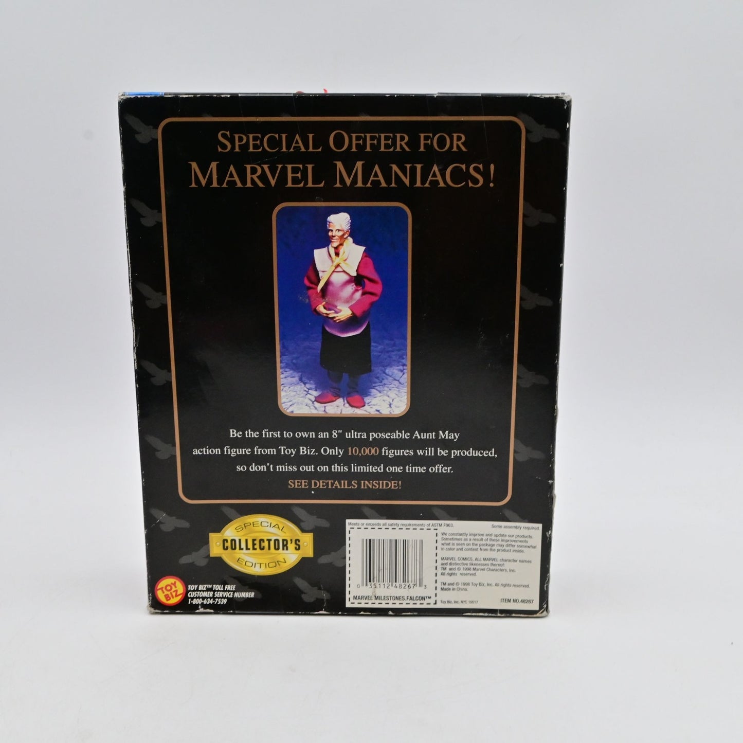 Vintage 1998 Marvel Famous Covers Falcon 8" Action Figure Toy Biz