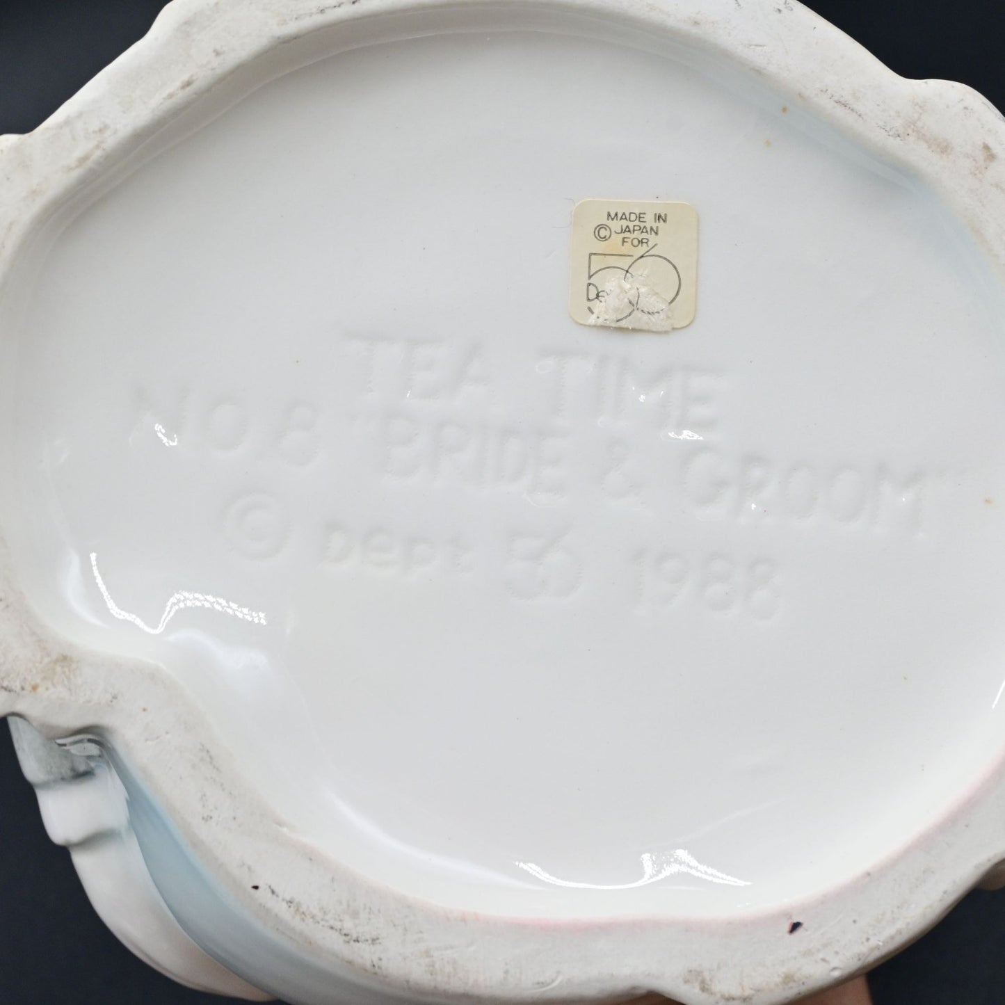 Department 56 Bridge & Groom Tea Time Vintage 1988 Teapot