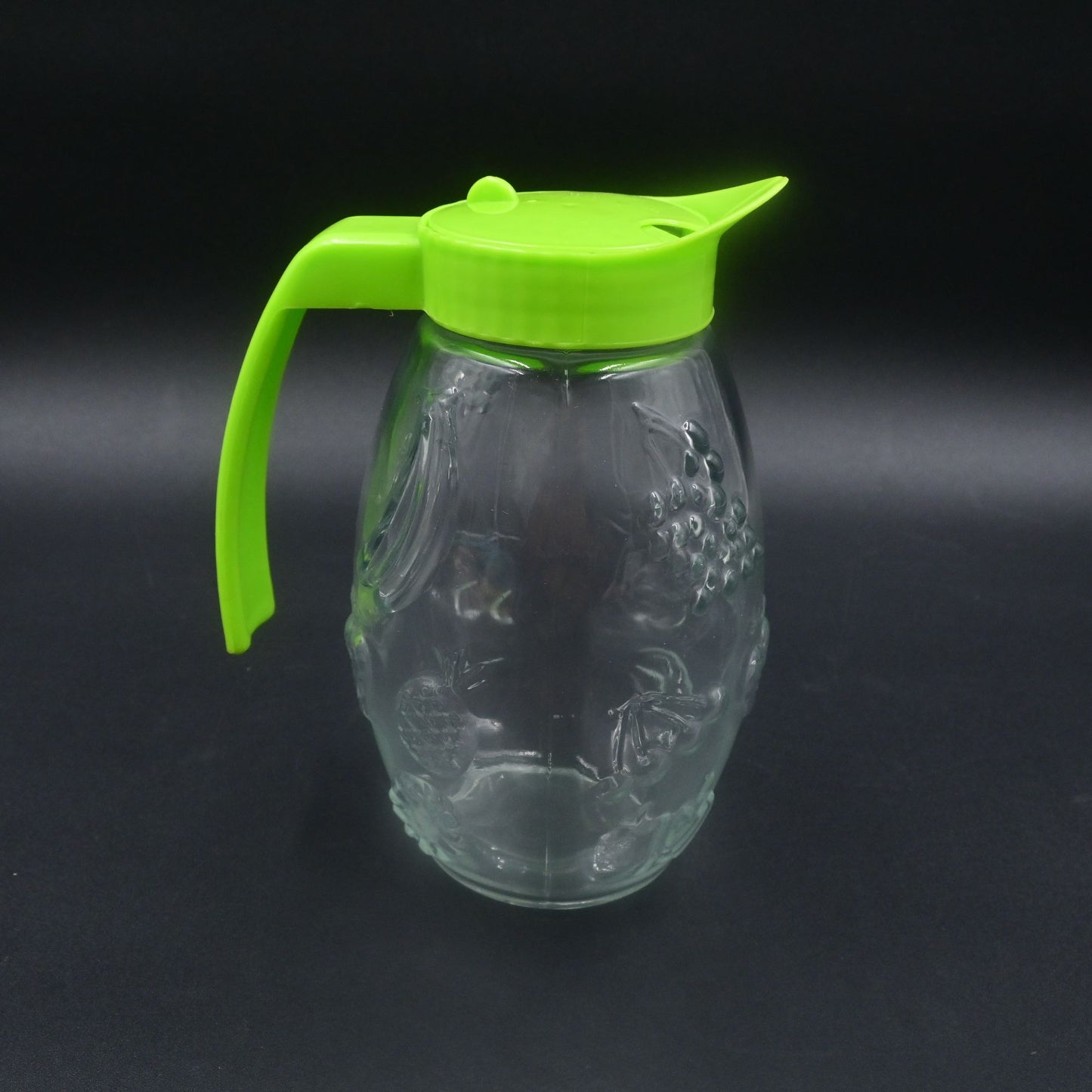 Solmaz Mercan Green Glass Juice Pitcher Vintage 1970's